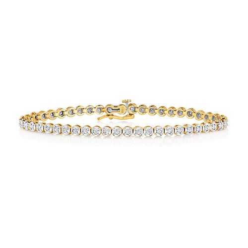 9CT GOLD DIAMOND TENNIS BRACELET – Christine Alexander Fine Jewellery
